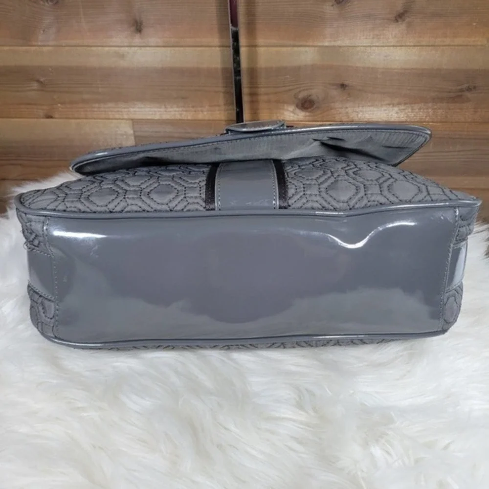 Vera Bradley Solid Gray Crossbody Messenger Bag - Picture 3 of 8